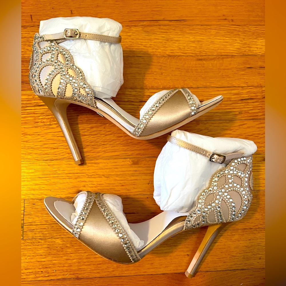 Brand new pair of Badgley Mischka heels in box. Never worn or even tried on